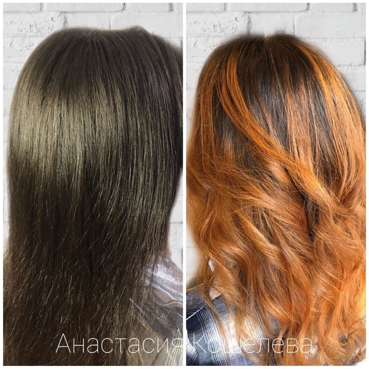 Couleur de cheveux rouge cuivré