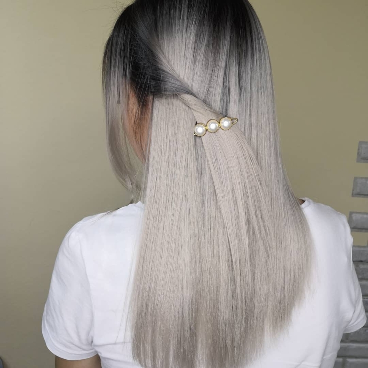 Couleur de cheveux noir cendré