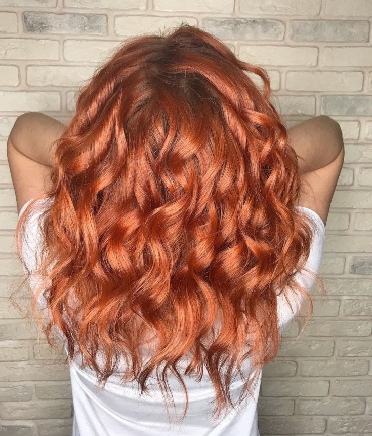 Couleur de cheveux rouge cuivré