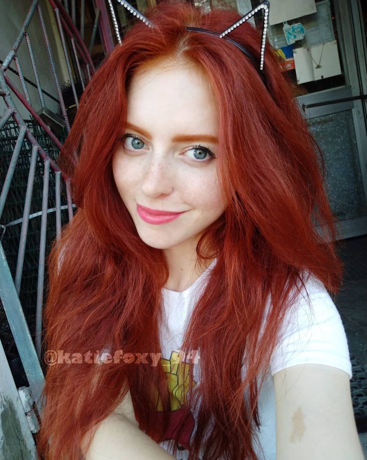 Couleur des cheveux roux pour les yeux bleus