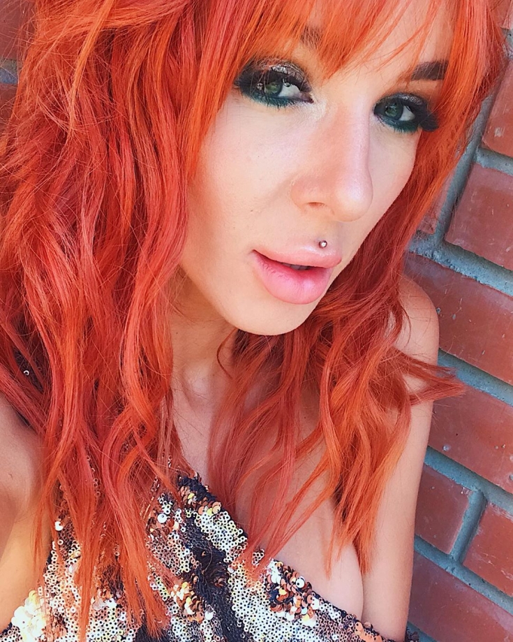 Couleur de cheveux rouge cuivré