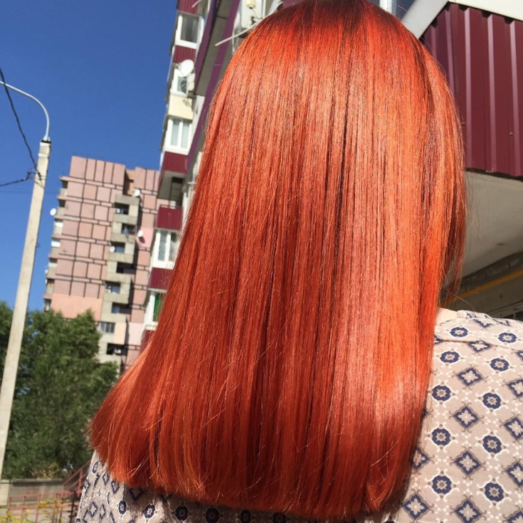 Couleur de cheveux rouge cuivré