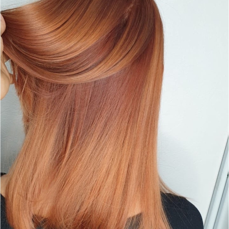 Couleur des cheveux châtain caramel