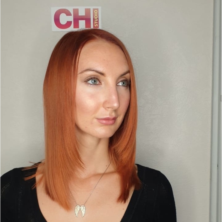 Couleur des cheveux roux pour les yeux bleus