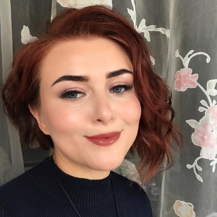 Couleur des cheveux roux pour les yeux bleus