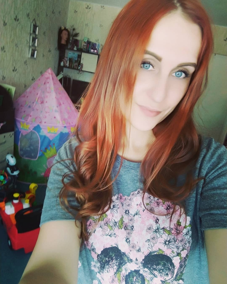 Couleur des cheveux roux pour les yeux bleus