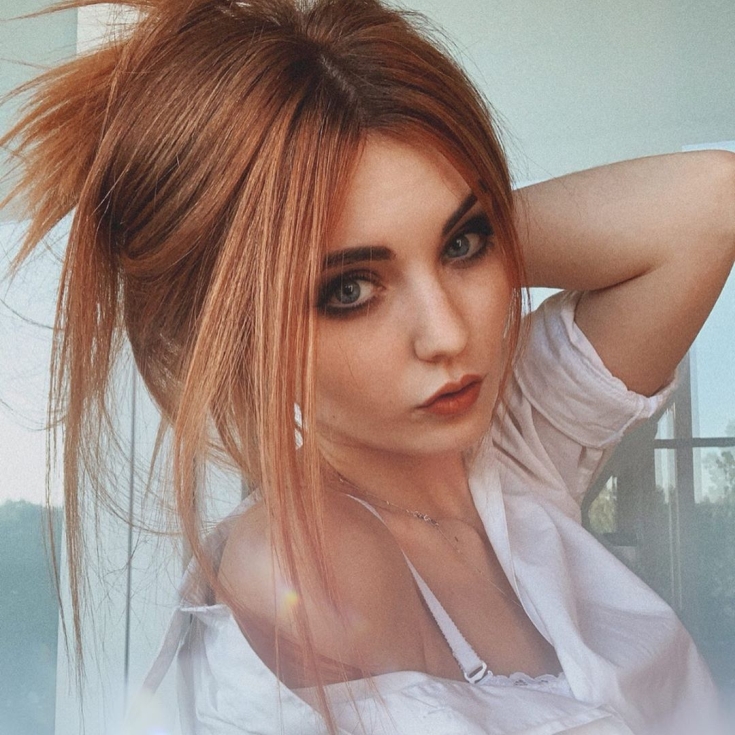 Couleur des cheveux roux pour les yeux bleus