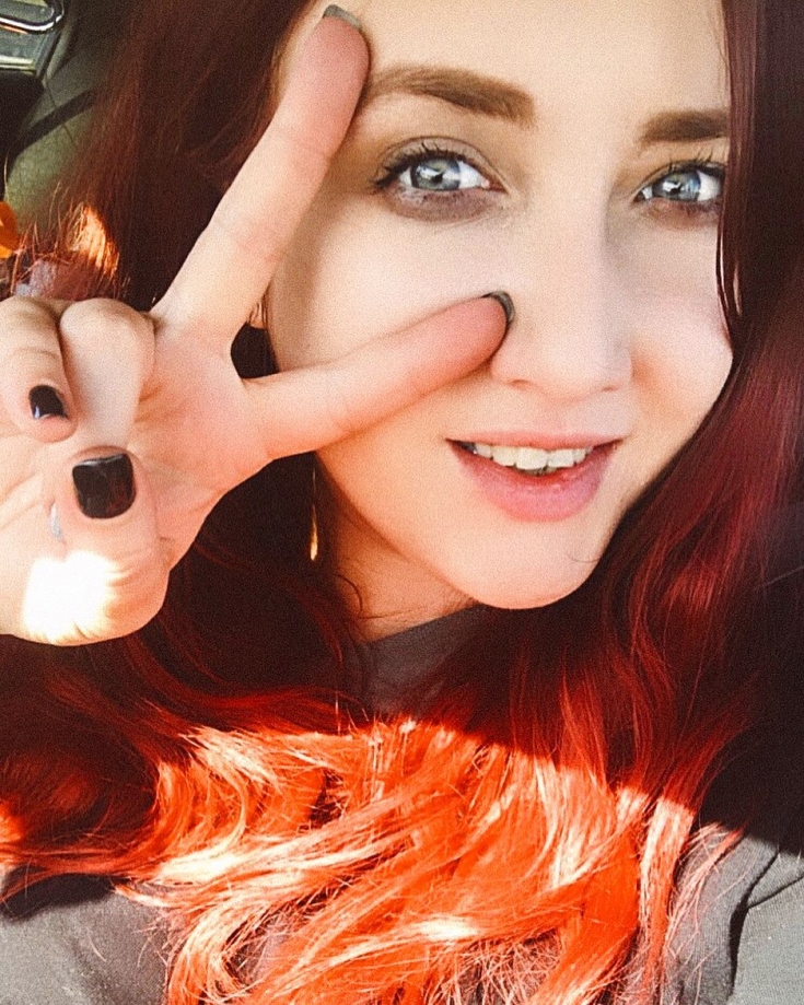 Couleur des cheveux roux pour les yeux bleus