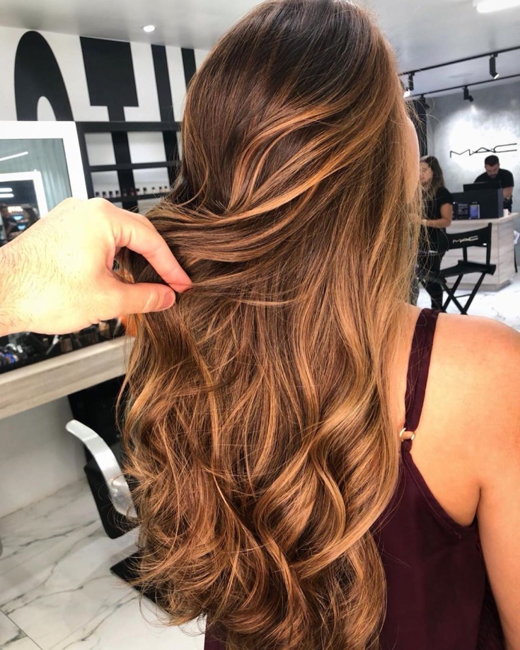Couleur de cheveux brun doré