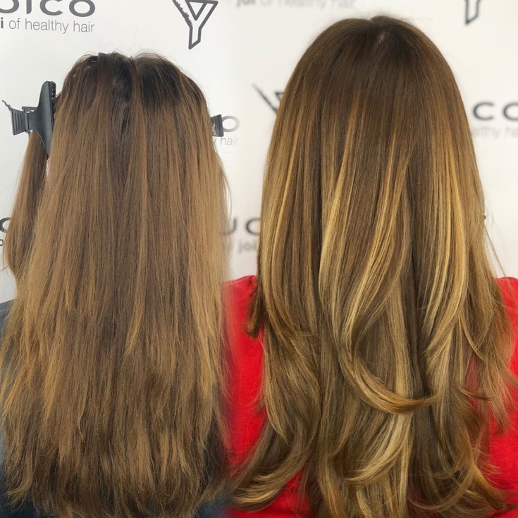 Couleur des cheveux blanc-brun