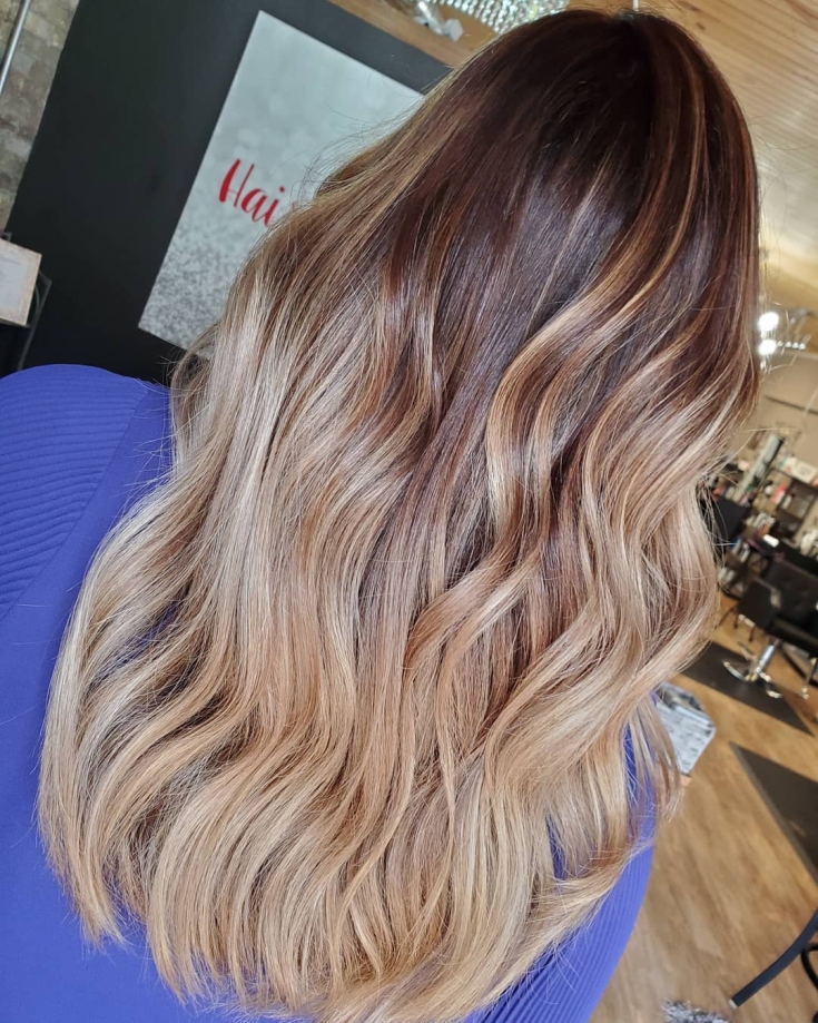 Couleur des cheveux blanc-brun