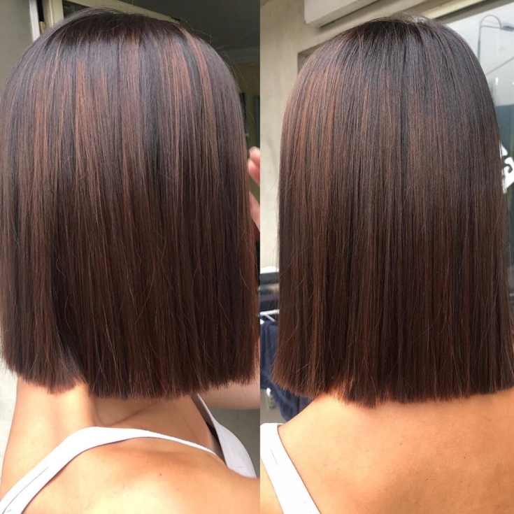 Couleur des cheveux brun rougeâtre