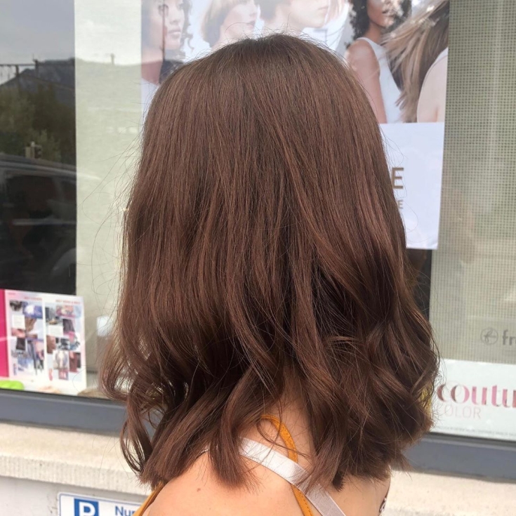 Couleur des cheveux brun rougeâtre