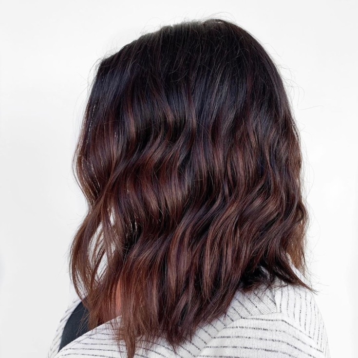 Couleur des cheveux brun rougeâtre