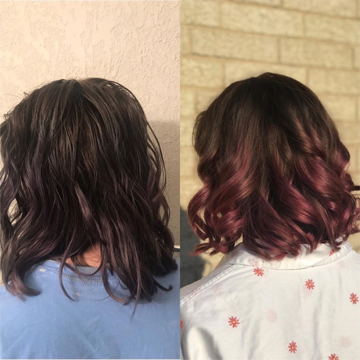 Couleur des cheveux brun rougeâtre