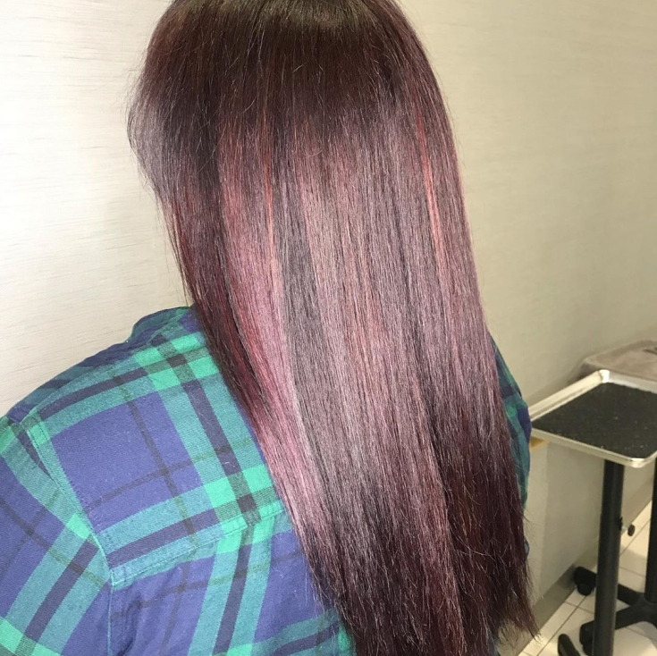 Couleur des cheveux brun rougeâtre