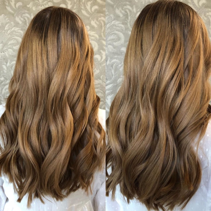 Couleur de cheveux brun doré