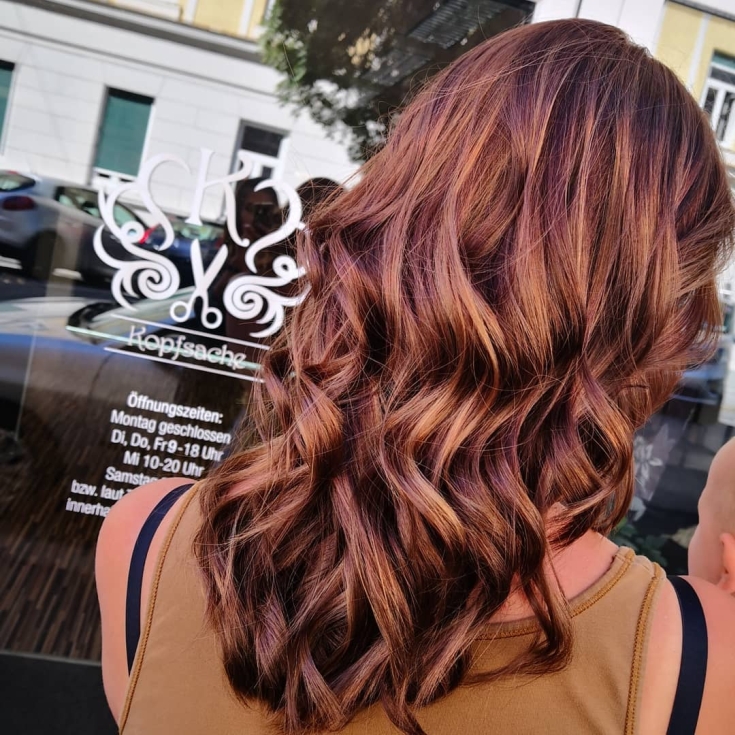 Couleur des cheveux brun rougeâtre