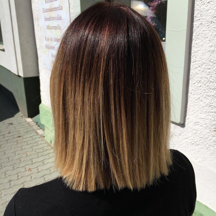 Couleur des cheveux blanc-brun