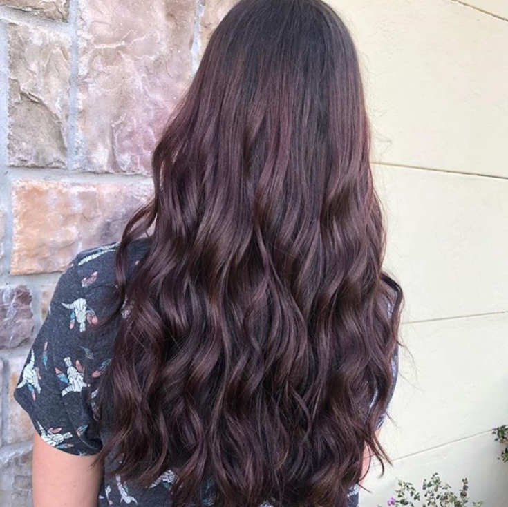 Couleur des cheveux brun rougeâtre