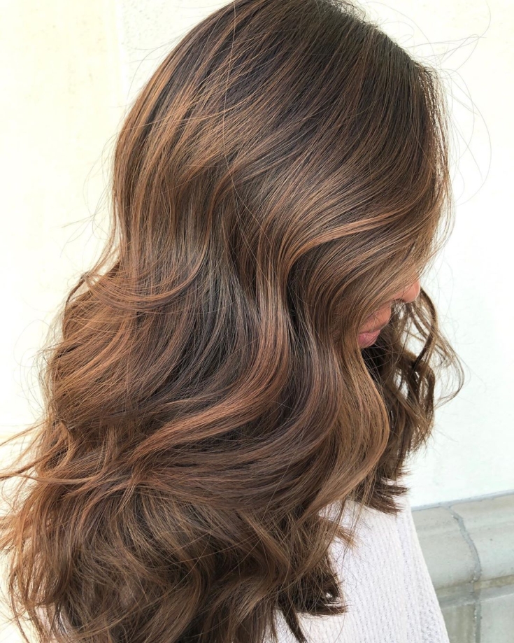 Couleur de cheveux brun froid