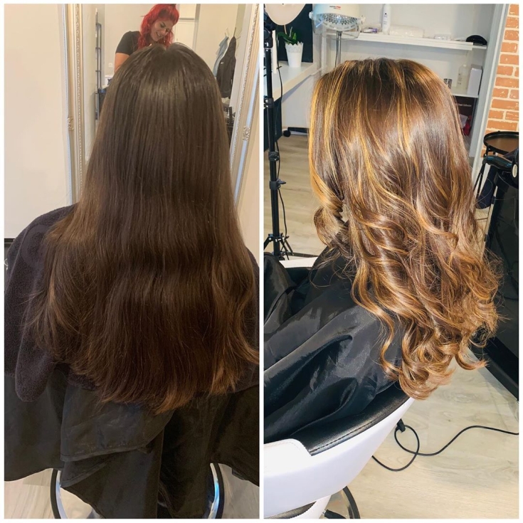 Couleur de cheveux brun doré