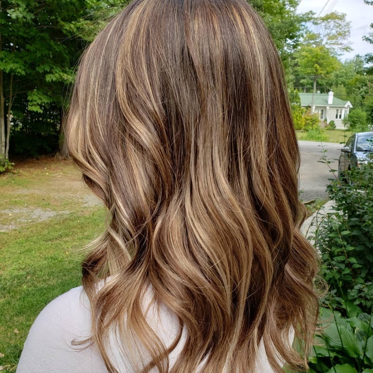 Couleur des cheveux blanc-brun