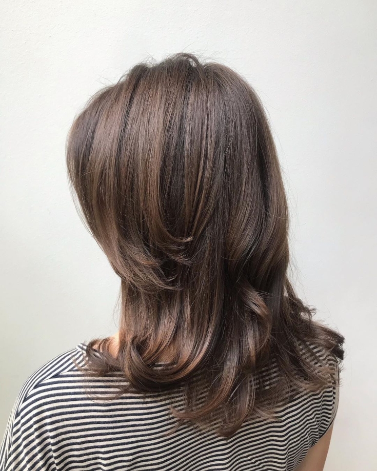 Couleur de cheveux brun froid