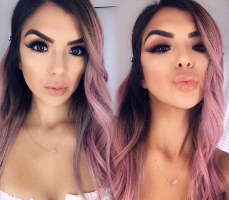 Couleur de cheveux rose cendré