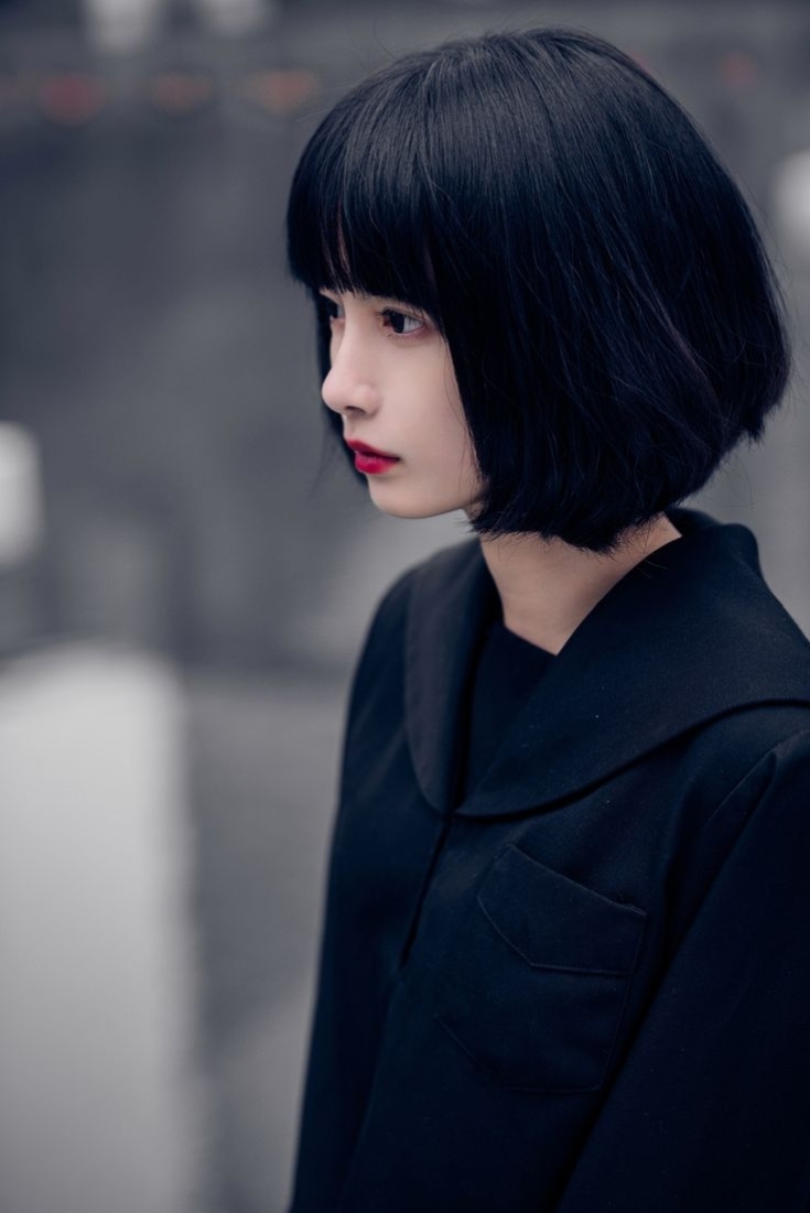 Couleur de cheveux noir bob