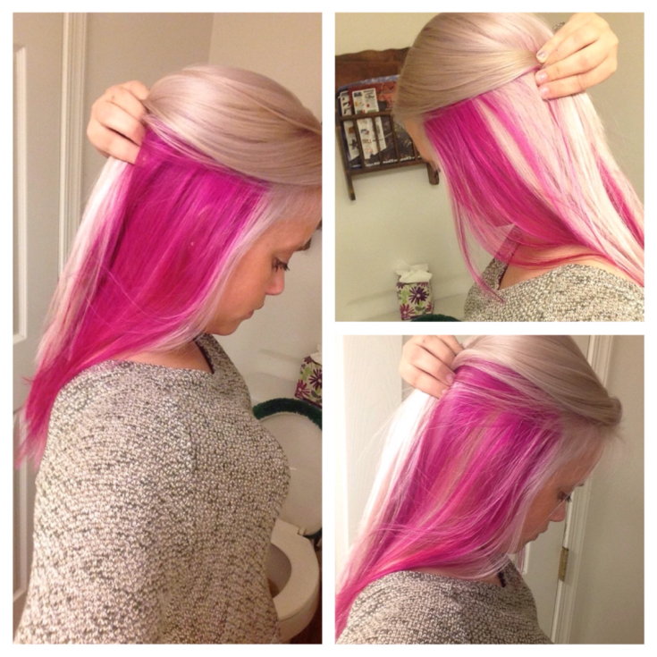 (+135 photo) Teindre les cheveux de l'enfant en rose