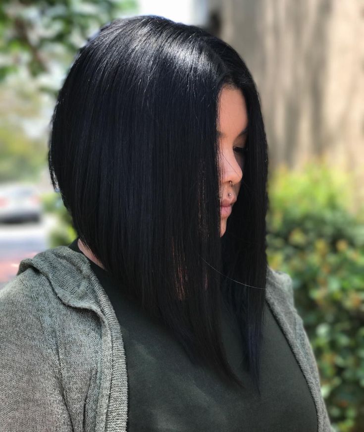 Couleur de cheveux noir bob