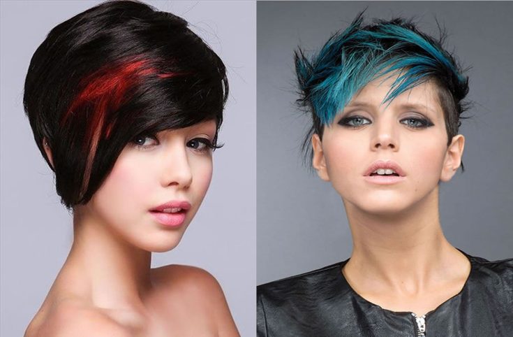 (+180 photos) Coloration cheveux noirs pour cheveux courts
