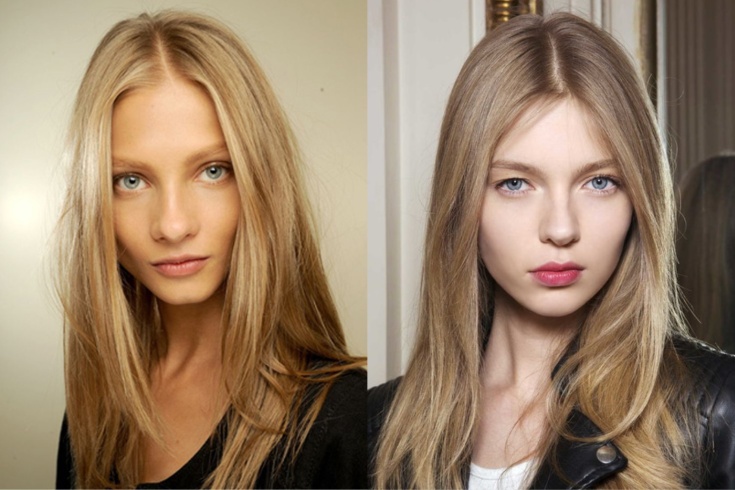 Couleur de cheveux claire pour les yeux gris