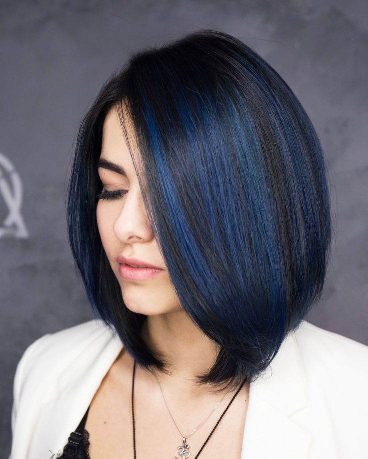 (+180 photos) Coloration cheveux noirs pour cheveux courts