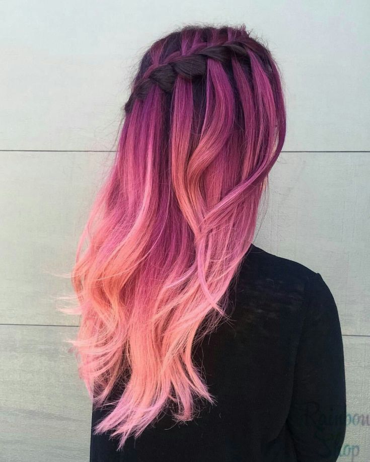 (+135 photo) Teindre les cheveux de l'enfant en rose