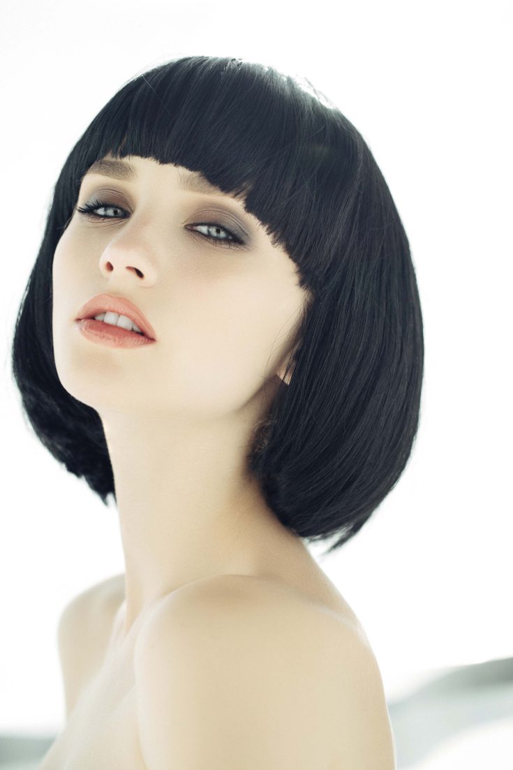 (+180 photos) Coloration cheveux noirs pour cheveux courts