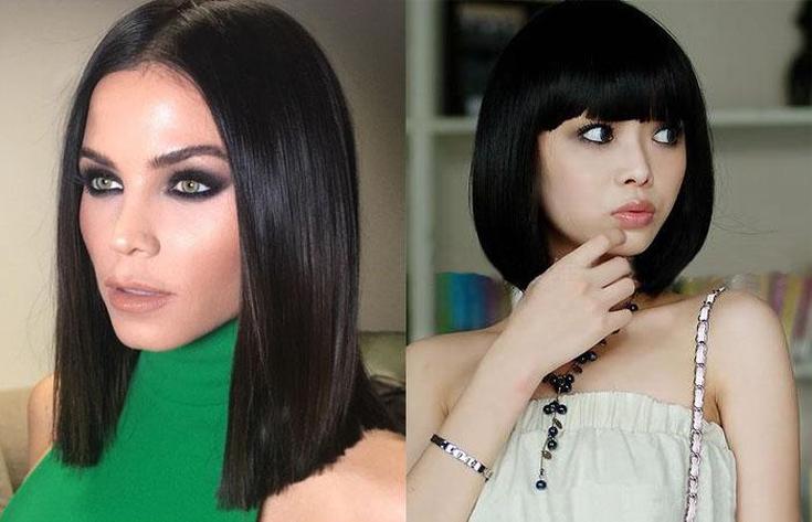 Couleur de cheveux noir bob
