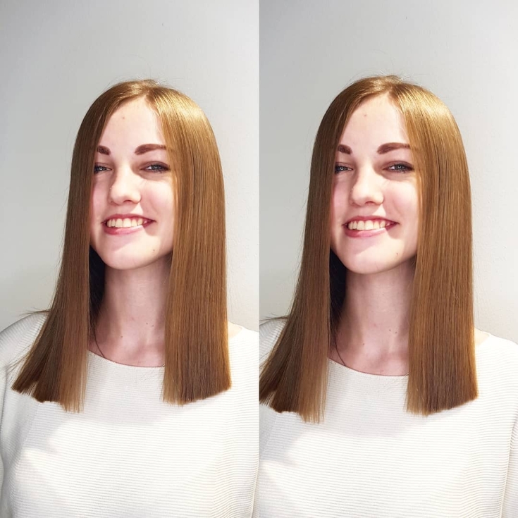Coupe de cheveux pour cheveux mi-longs tendances de la mode d'automne