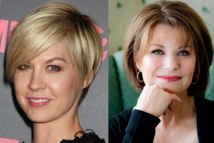 Coiffures femmes pour un visage rond après 40 ans