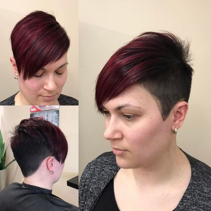 Coupe de cheveux asymétrique pour les filles obèses