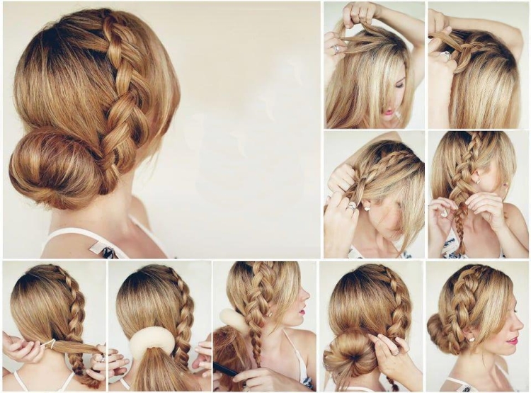 Coiffures pour la nouvelle année pour cheveux moyens faites-le vous-même à la maison