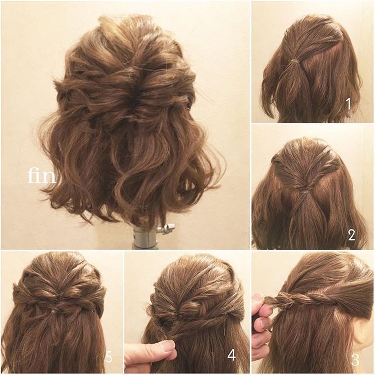 Coiffures pour le Nouvel An pour cheveux courts avec vos propres mains à la maison