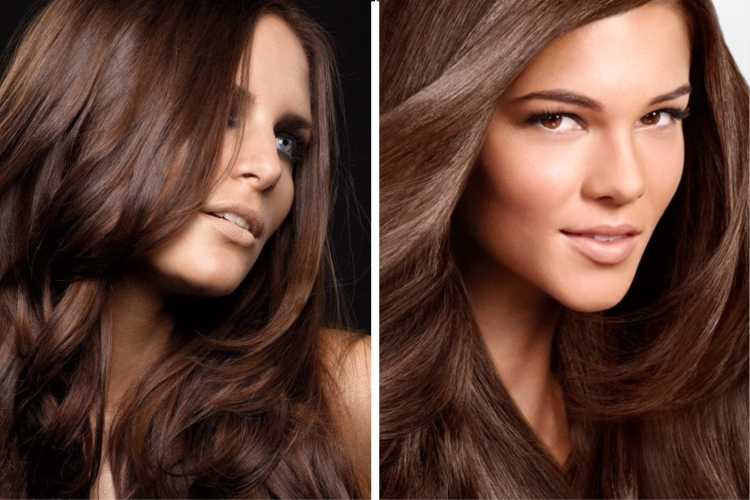 Couleur de cheveux laiteuse avec différentes nuances