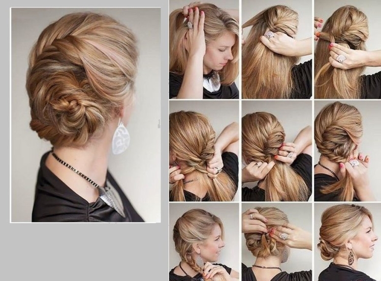 Coiffures pour la nouvelle année pour cheveux moyens faites-le vous-même à la maison