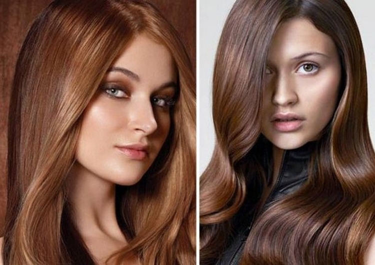 Couleur de cheveux laiteuse avec différentes nuances