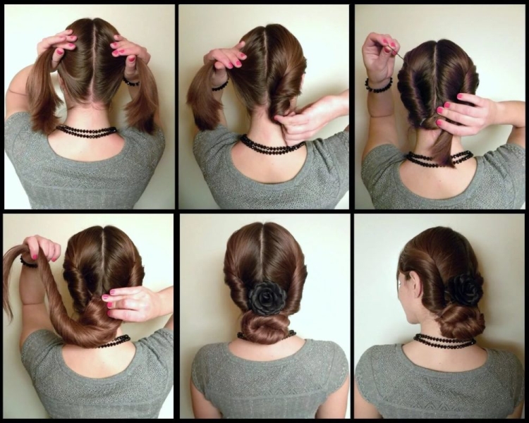 Coiffures pour la nouvelle année pour cheveux moyens faites-le vous-même à la maison