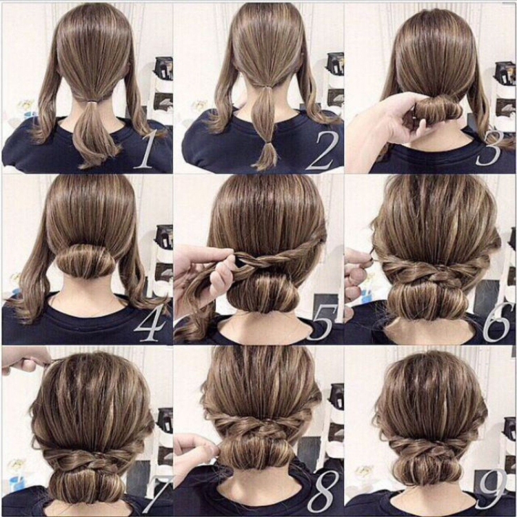 Coiffures pour la nouvelle année pour cheveux moyens faites-le vous-même à la maison