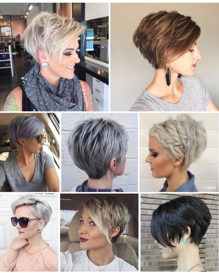 Coupe de cheveux Pixie pour cheveux courts et moyens