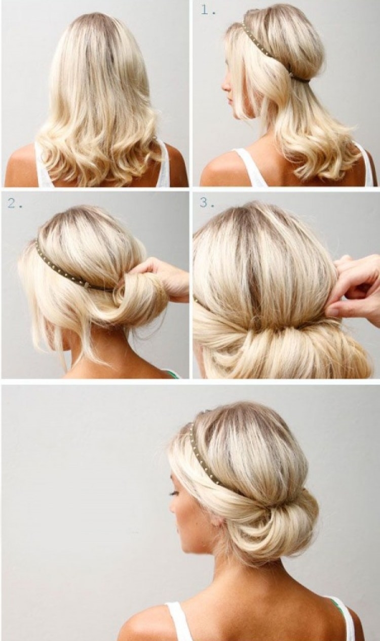 Coiffures pour la nouvelle année pour cheveux moyens faites-le vous-même à la maison